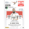 Encuentra Benzema Stars on 25 Real Madrid Megacracks 2026-27 cards sueltas