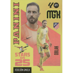 Colecciona Oblak Stars on 25 Atlético Madrid Cards Panini Megacracks 2026-27