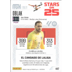 Colecciona Oblak Stars on 25 Atlético Madrid Cards Panini Megacracks 2026-27