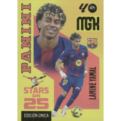 Completa tu colección Lamine Yamal Stars on 25 Barcelona Colección Panini Megacracks 2026-27
