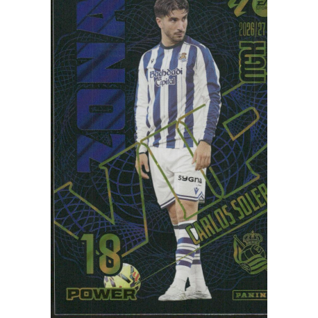 Consigue Carlos Soler Zona VIP Power Real Sociedad Panini MGK 2026-27