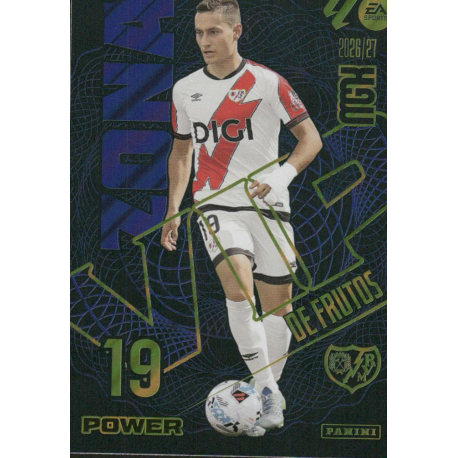 Completa tu colección De Frutos Zona VIP Power Rayo Vallecano Megacracks LaLiga 2026-27
