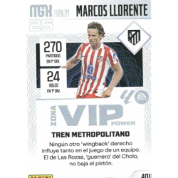 Colecciona Marcos Llorente Zona VIP Power Atlético Madrid Cartas Megacracks 2026-27