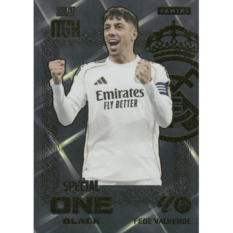 Completa tu colección Fede Valverde Special One Black Real Madrid Megacracks LaLiga 2026-27