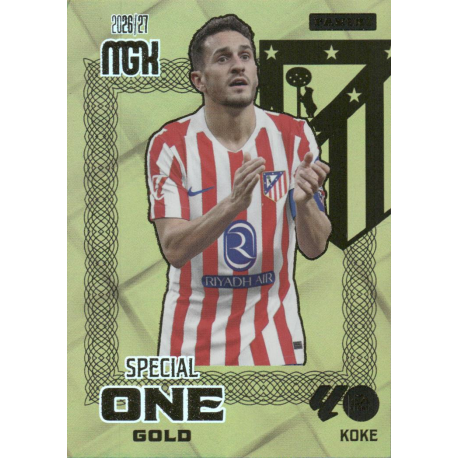 Colecciona Koke Special One Gold Atlético Madrid Panini Megacracks LaLiga EA Sports 2026-27