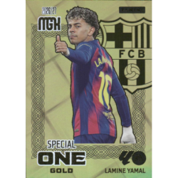 Hazte con Lamine Yamal Special One Gold Barcelona Card Megacracks 2026-27