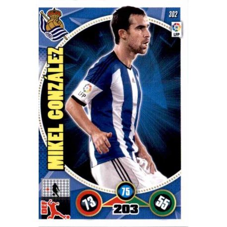 Mikel González Real Sociedad 302 Adrenalyn XL La Liga 2014-15