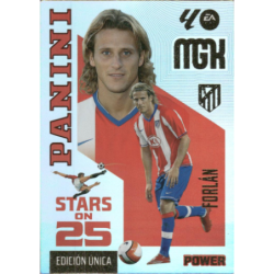 Colecciona Forlán Stars on 25 Atlético Madrid Megacracks 2026-27 Panini card