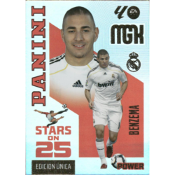 Busca y compra Benzema Stars on 25 Real Madrid Cartas Panini Megacracks 2026-27