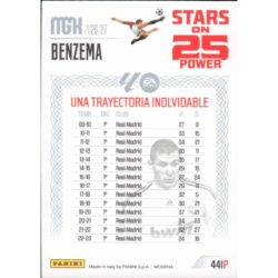 Busca y compra Benzema Stars on 25 Real Madrid Cartas Panini Megacracks 2026-27