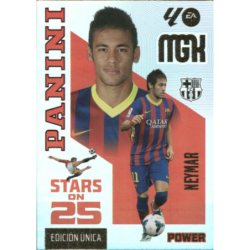 Completa tu colección Neymar Stars on 25 Barcelona Cromos Megacracks 2026-27
