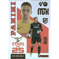 Añade a tu colección Oblak Stars on 25 Atlético Madrid Cartas Panini Megacracks 2026-27