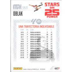 Añade a tu colección Oblak Stars on 25 Atlético Madrid Cartas Panini Megacracks 2026-27