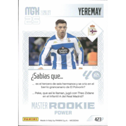 Busca y compra Yeremay Master Rookie Power Deportivo Panini Megacracks 26-27