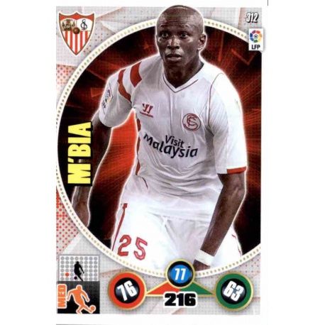 M'bia Sevilla 312 Adrenalyn XL La Liga 2014-15
