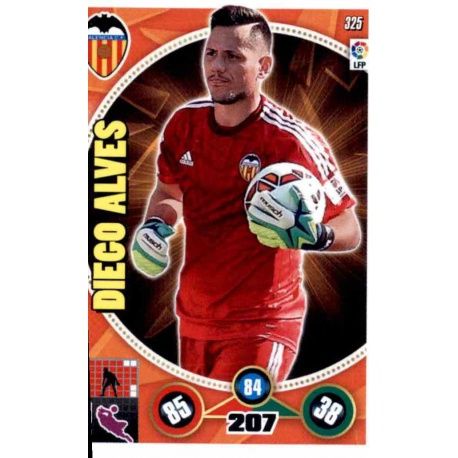 Diego Alves Valencia 325 Adrenalyn XL La Liga 2014-15