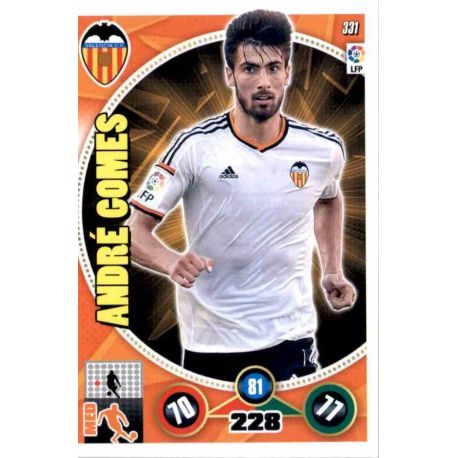 André Gomes Valencia 331 Adrenalyn XL La Liga 2014-15