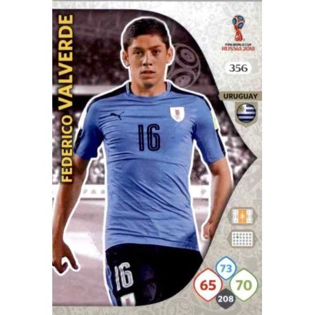 Federico Valverde Uruguay 356 Adrenalyn XL Russia 2018 