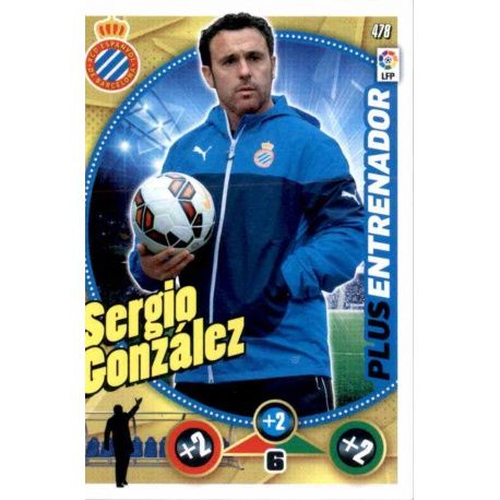 Sergio González Plus Entrenador 478 Adrenalyn XL La Liga 2014-15