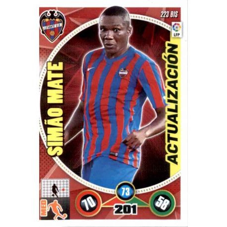 Simao Mate Actualización 223 Bis Adrenalyn XL La Liga 2014-15
