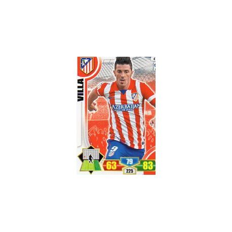 Villa Atlético Madrid 47 Adrenalyn XL La Liga 2013-14