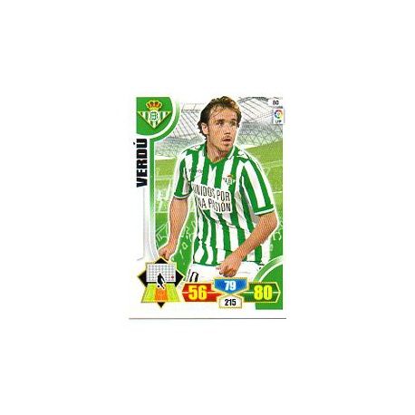 Verdú Betis 80 Adrenalyn XL La Liga 2013-14
