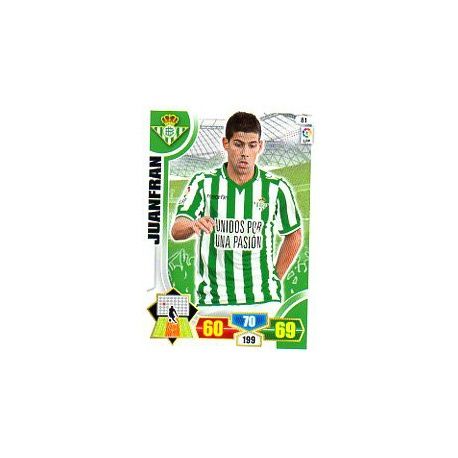 Juanfran Betis 81 Adrenalyn XL La Liga 2013-14