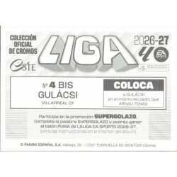 Compra Cromos Gulácsi Villarreal Coloca Panini LaLiga Este 2026-27