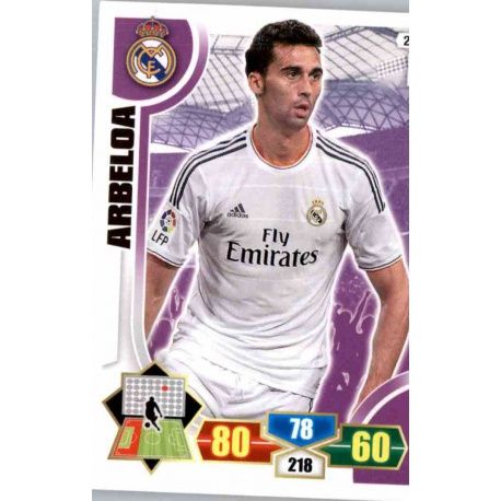Arbeloa Real Madrid 200 Adrenalyn XL La Liga 2013-14