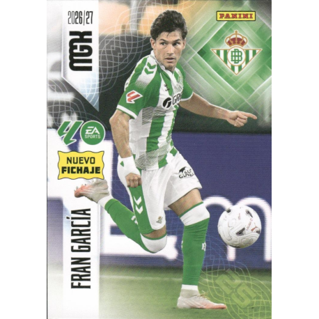 Add to your collection Fran García Nuevo Fichaje Real Betis Panini Megacracks LaLiga 2026-27