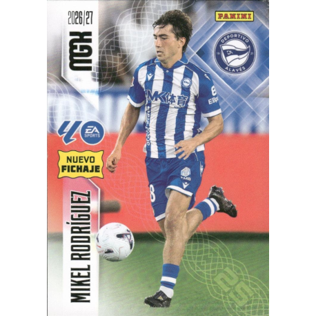 Hazte con Mikel Rodríguez Nuevo Fichaje Deportivo Alavés Panini Megacracks LaLiga EA Sports 2026-27