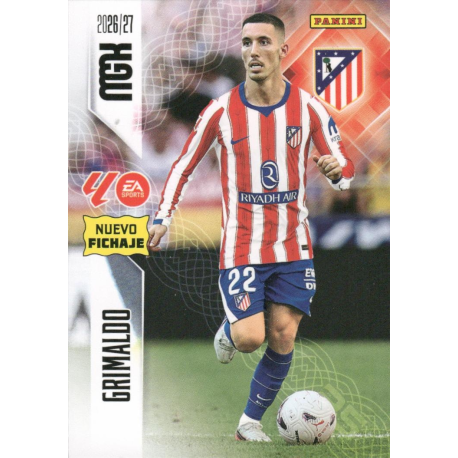 Find Grimaldo Nuevo Fichaje Atlético Madrid Panini Megacracks Cards 2026-27