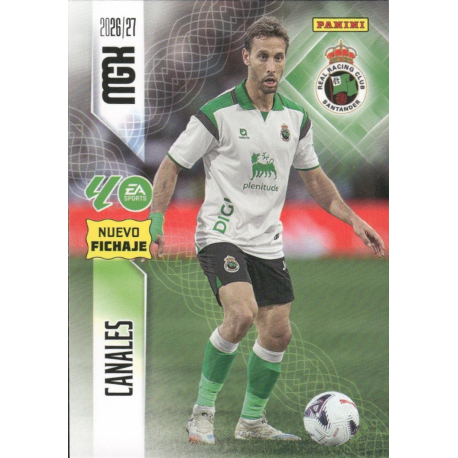Find Canales Nuevo Fichaje Racing Santader Panini Megacracks LaLiga Cards 2026-27