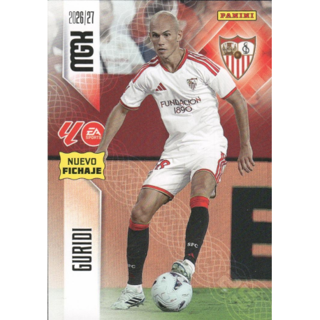 Buy Cards Guridi Nuevo Fichaje Sevilla Panini Megacracks 2026-27