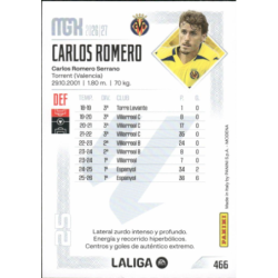 Buy Cards Carlos Romero Nuevo Fichaje Villarreal Panini Megacracks Card Collection