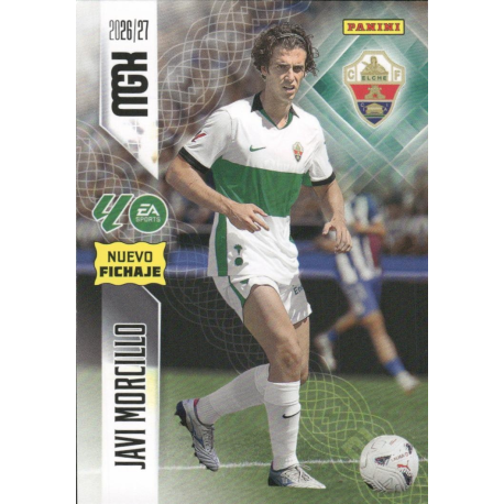 Buy Cards online Javi Morcillo Nuevo Fichaje Elche  Panini Megacracks LaLiga 2026-27