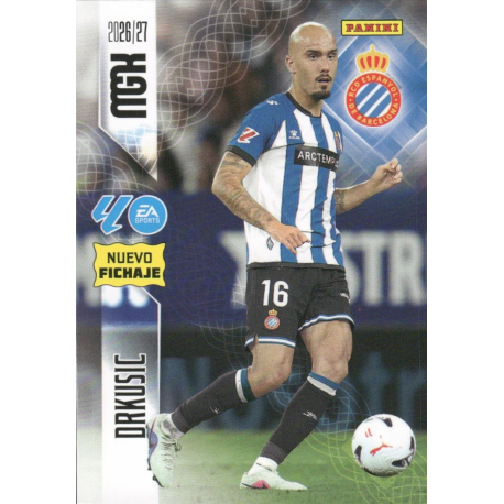 Consigue ahora Drkusic Nuevo Fichaje Espanyol Cards Panini Megacracks 2026-27