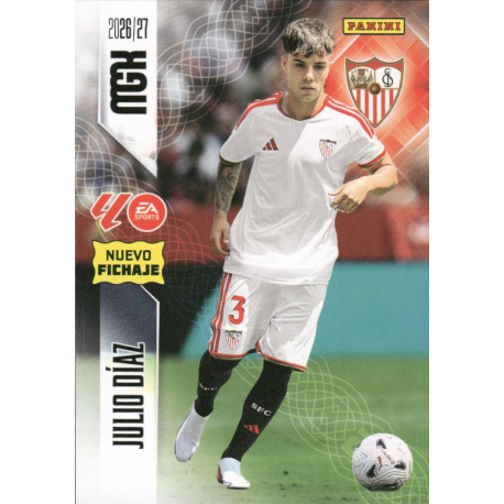Get Julio Díaz Nuevo Fichaje Sevilla Panini Megacracks LaLiga EA Sports 2026-27