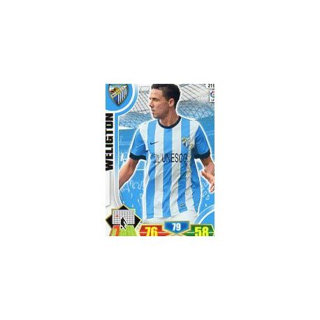 Weligton Málaga 219 Adrenalyn XL La Liga 2013-14