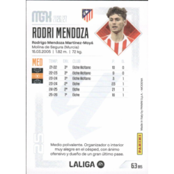 Busca y compra Rodri Mendoza Fichas Bis Atlético Madrid Panini Megacracks LaLiga 2026-27