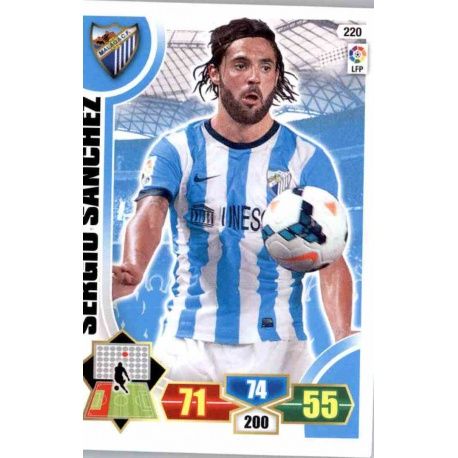 Sergio Sánchez Málaga 220 Adrenalyn XL La Liga 2013-14