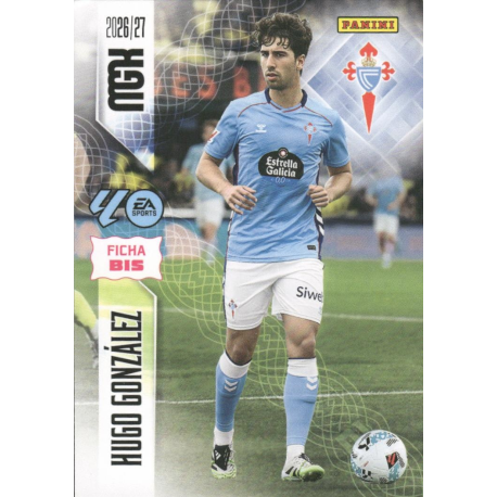 Complete your collection Hugo González Fichas Bis Celta Vigo Panini Megacracks 2026-27
