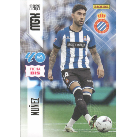 Get yours Nuñez Fichas Bis Espanyol Megacracks LaLiga EA Sports 2026-27