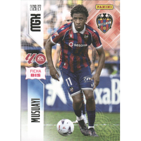 Add to your collection Musuayi Fichas Bis Levante Megacracks Football Cards 2026-27