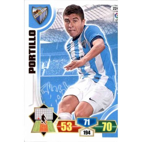 Portillo Málaga 224 Adrenalyn XL La Liga 2013-14