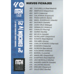 Find and Buy Cards Checklist Fichas Bis   Megacracks LaLiga Cards 2026-27
