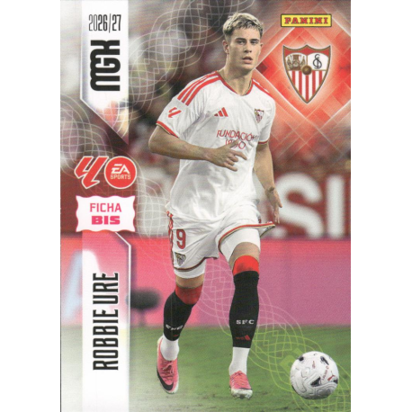 Find and Buy Cards Robbie Ure Fichas Bis Sevilla Panini Megacracks LaLiga 2026-27