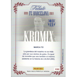 Oferta Trading Card Messi Kromix Tributo Panini Barcelona 125Th Anniversary