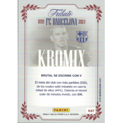 Cromos de Victor Valdes Kromix Panini Tributo Barcelona 125