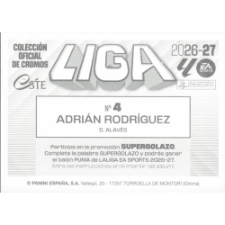 Shop Stickers Adrián Rodríguez Deportivo Alavés Liga Este 2026-27 Sticker Collection